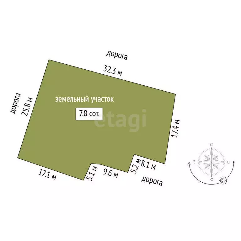 Участок в Тюменский район, село Горьковка (7.81 м) - Фото 0