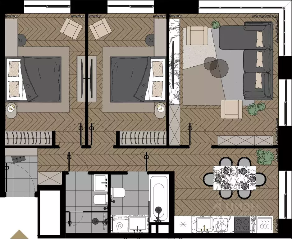 1-к кв. Москва Зорге 9 жилой комплекс, 9Ак7 (79.9 м) - Фото 1