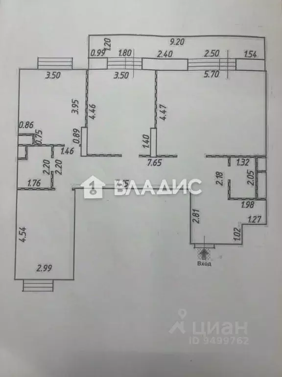 3-к кв. Московская область, Балашиха ул. Разина, 1А (98.6 м) - Фото 1