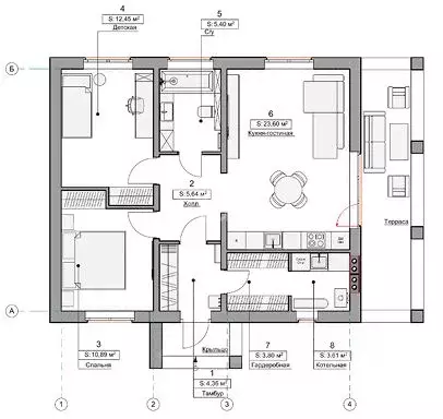 Дом в Курская область, Курский район, Рышковский сельсовет, д. Зорино  ... - Фото 1