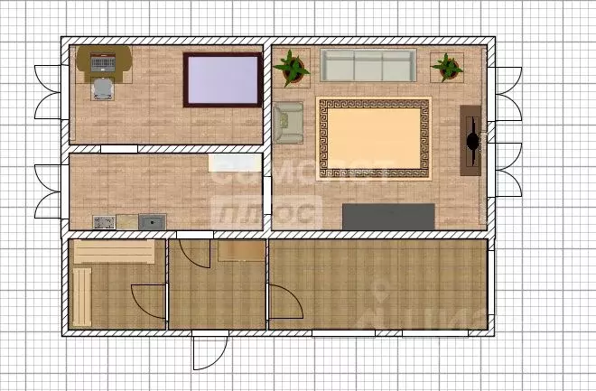 Дом в Алтайский край, Бийский район, с. Лесное Березовая ул. (42 м) - Фото 2