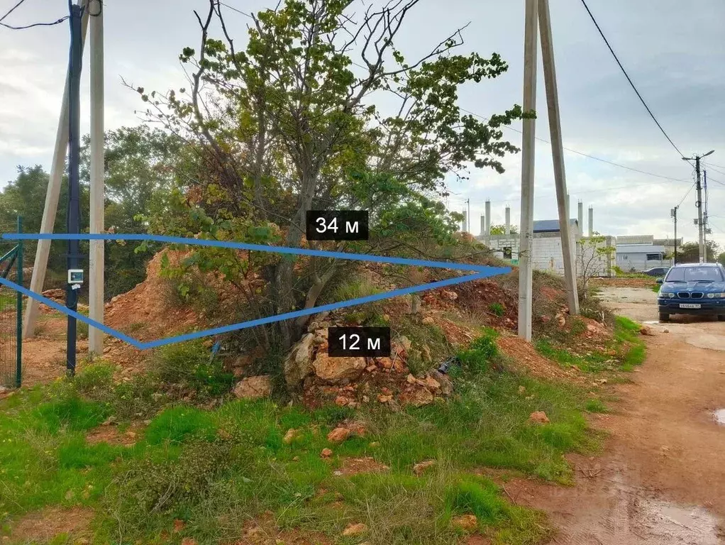 Участок в Севастополь Фиолент мкр,  (4.0 сот.) - Фото 1