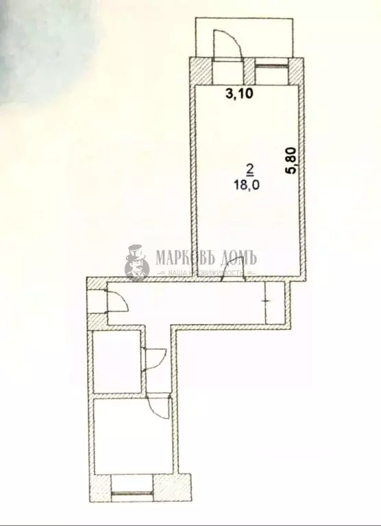 1-к кв. Новосибирская область, Бердск ул. Рогачева, 16 (34.7 м) - Фото 1