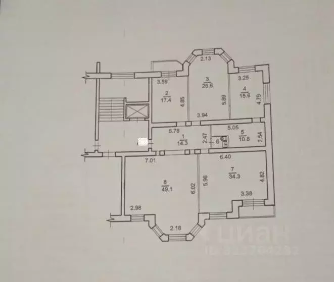 3-к кв. Новосибирская область, Новосибирск ул. Максима Горького, 51 ... - Фото 2