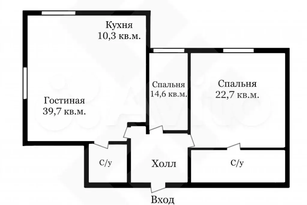 3-к. квартира, 110 м, 3/18 эт. - Фото 0