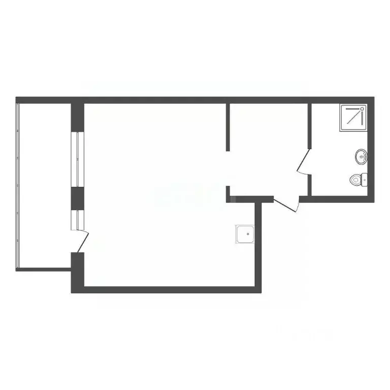 Студия Красноярский край, Красноярск ул. Мужества, 10В (26.5 м) - Фото 2