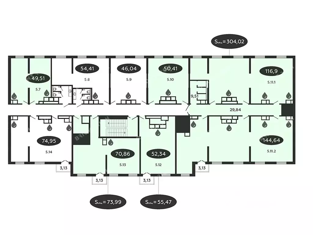 Офис в Санкт-Петербург Коломяжский просп., 19 (533 м) - Фото 2