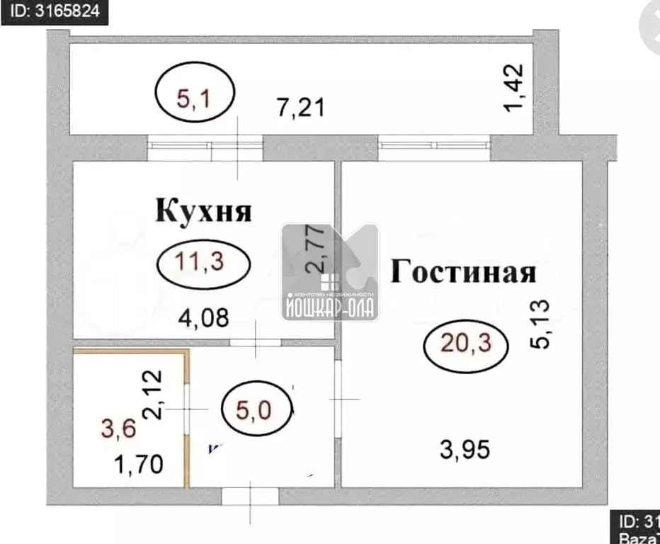 1-к. квартира, 46 м, 2/5 эт. - Фото 0
