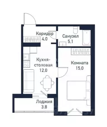 3-к кв. Челябинская область, Челябинский городской округ, пос. ... - Фото 2