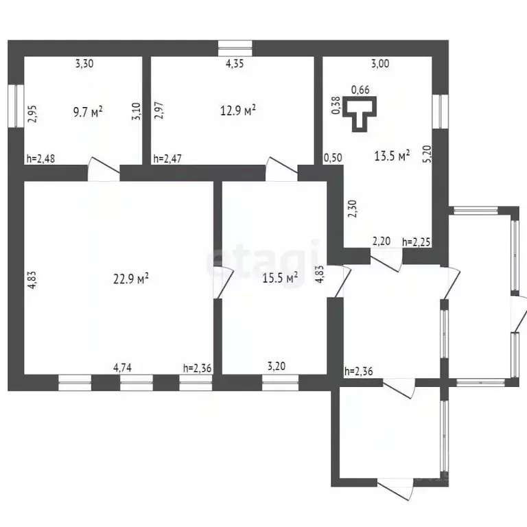 Дом в Брянская область, Брянск ул. 11 лет Октября (75 м) - Фото 2