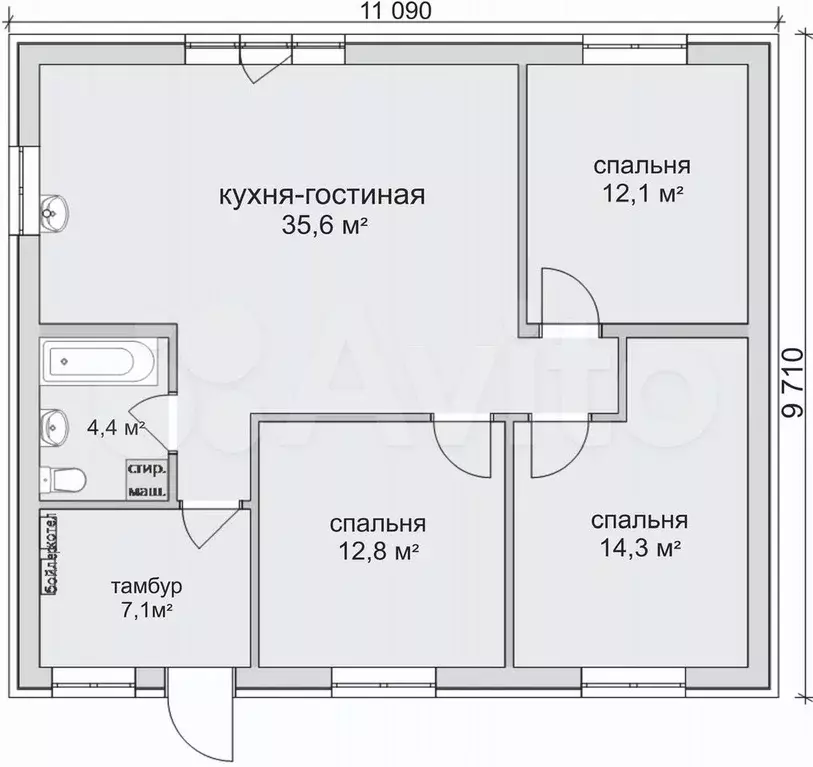 Дом 86 м на участке 10 сот. - Фото 0