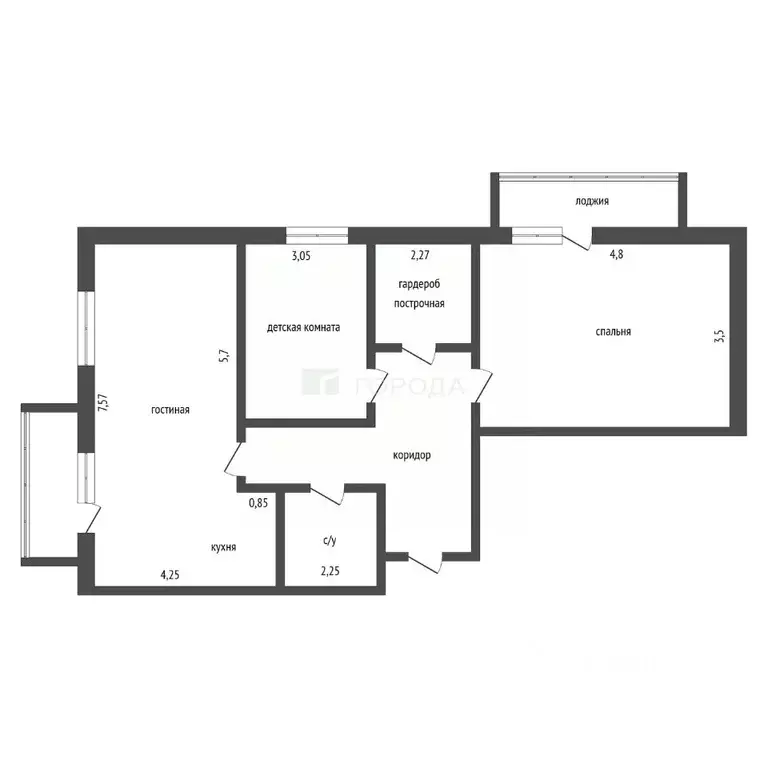 3-к кв. Алтайский край, Барнаул тракт Змеиногорский, 35А/2 (81.5 м) - Фото 2