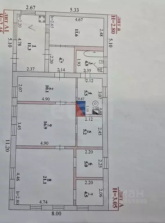 Дом в Липецкая область, Липецкий муниципальный округ, с. Ильино ул. 8 ... - Фото 2