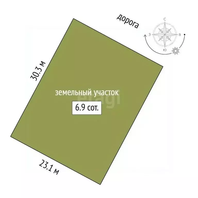 Участок в Мордовия, Лямбирский район, с. Берсеневка  (6.9 сот.) - Фото 1