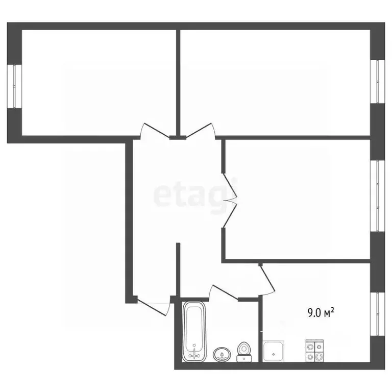 3-к кв. Москва Окружной проезд, 14К1 (66.7 м) - Фото 1