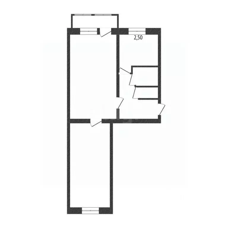 2-к кв. Белгородская область, Белгород ул. Николая Чумичова, 123 (43.8 ... - Фото 2