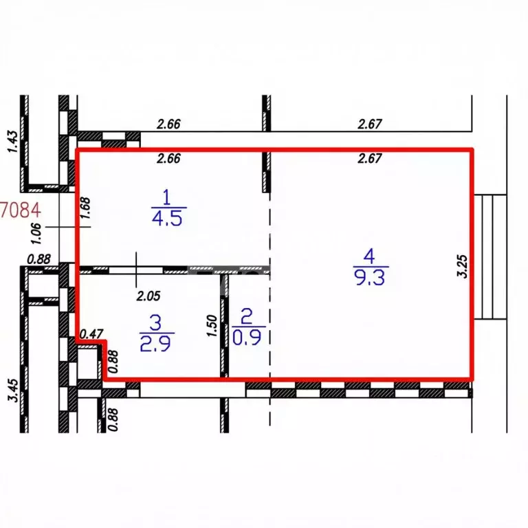 Студия Москва Автомобильный проезд, 4к4 (17.6 м) - Фото 2