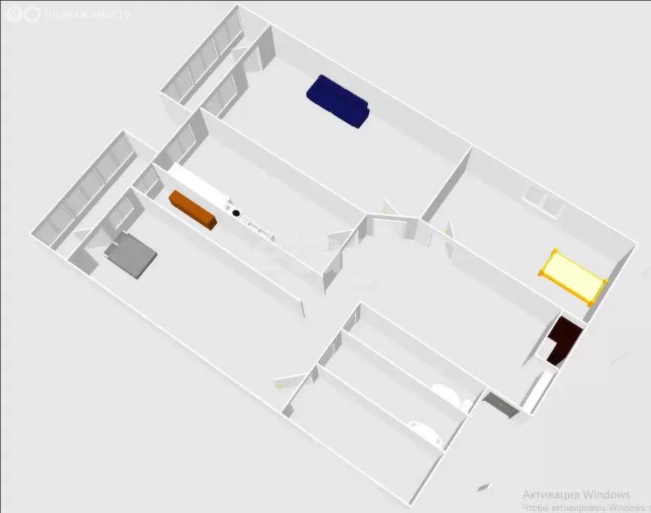 4-комнатная квартира: село Стародубское, Заводская улица, 2 (77.4 м) - Фото 1