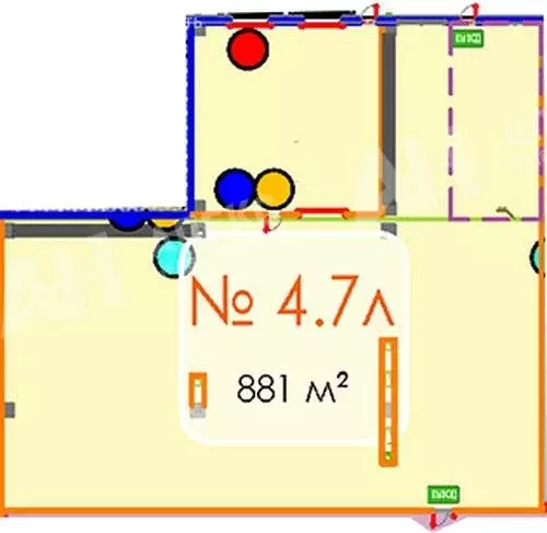Помещение свободного назначения (881 м) - Фото 2