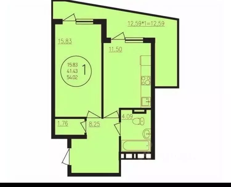 Комната Краснодарский край, Краснодар ул. Душистая, 79к1 (41.4 м) - Фото 0
