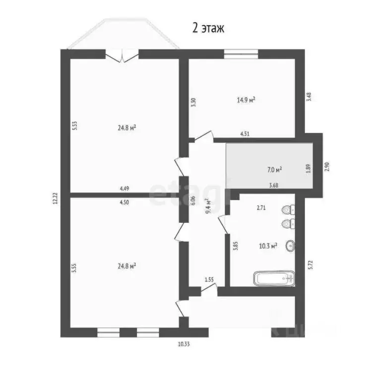 Дом в Крым, Евпатория городской округ, Заозерное пгт ул. Гайдара, 33 ... - Фото 2