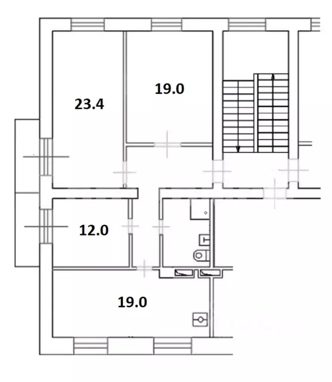 3-к кв. Москва Языковский пер., 5К6 (91.3 м) - Фото 1