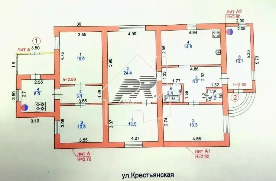 Дом в Мордовия, Саранск Крестьянская ул., 87 (128 м) - Фото 1