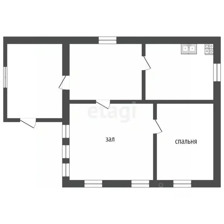 Дом в Саратовская область, Романовка рп ул. Калинина, 116 (48 м) - Фото 1