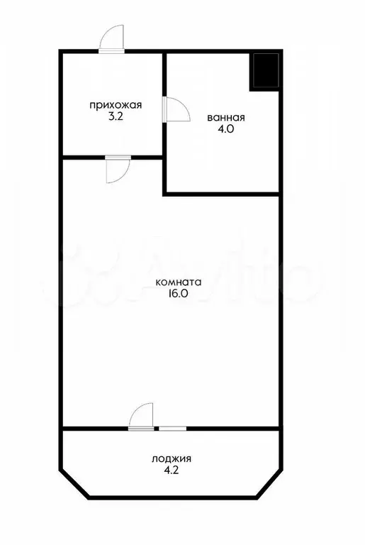 Квартира-студия, 26 м, 20/22 эт. - Фото 0