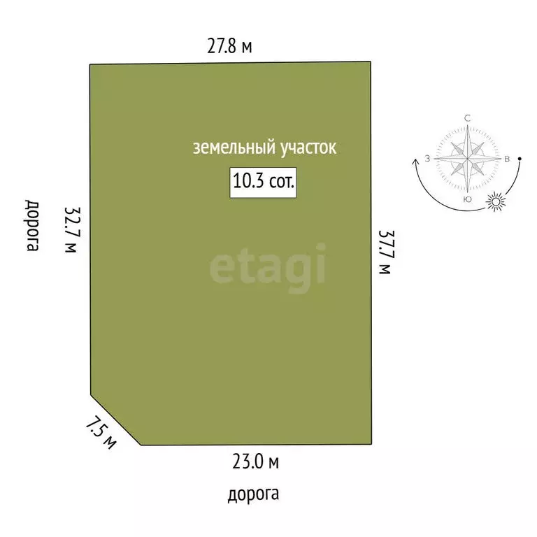 Участок в Тюмень, улица Романа Филипова (10.29 м) - Фото 1