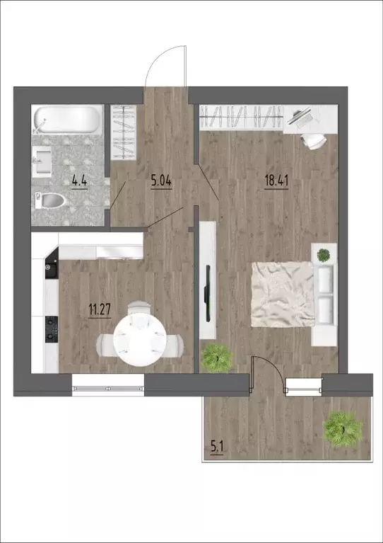1-к кв. Липецкая область, Усмань ул. Фридриха Энгельса, 151 (38.8 м) - Фото 1