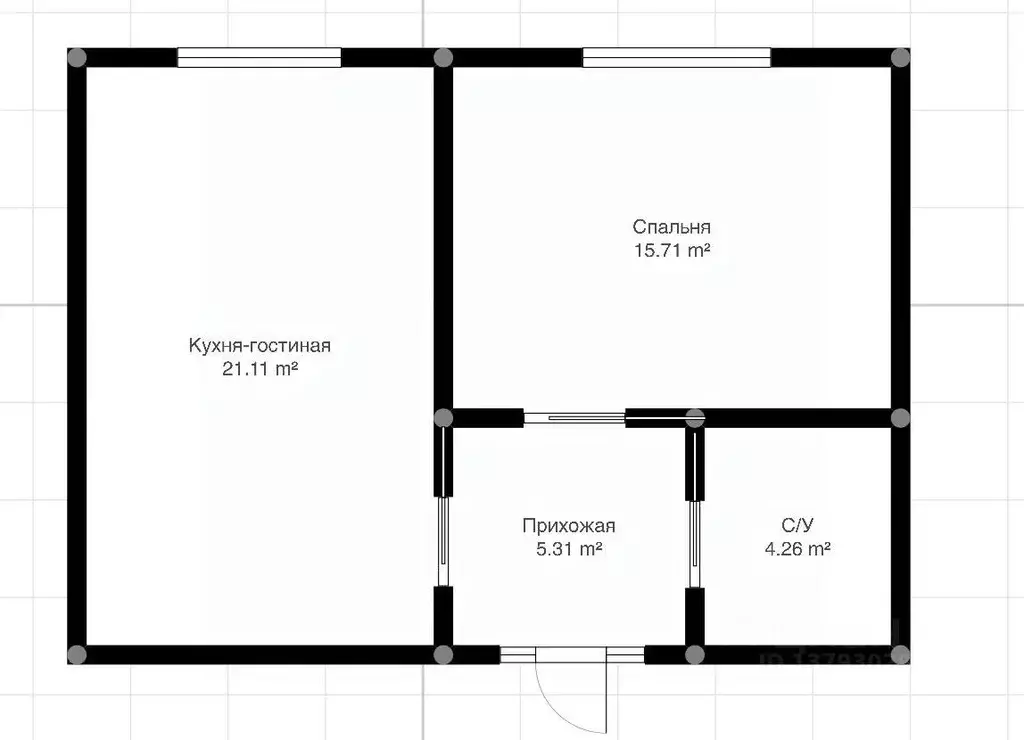 1-к кв. Кабардино-Балкария, Нальчик ул. Героя России Т.М. Тамазова ... - Фото 1