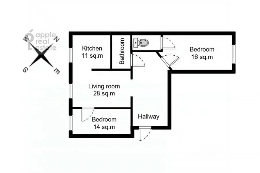 3-к кв. Москва Кутузовский просп., 4/2 (75.0 м) - Фото 1