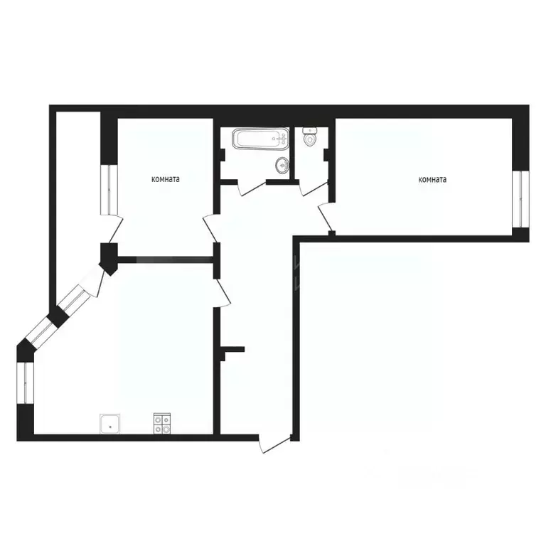 2-к кв. Тюменская область, Тюмень ул. Чернышевского, 2а (83.8 м) - Фото 1