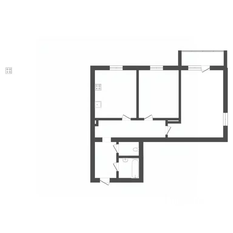 2-к кв. Тюменская область, Тюмень Флотская ул., 32к1 (57.9 м) - Фото 2