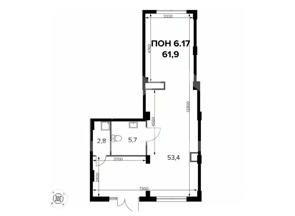 Помещение свободного назначения в Москва Ленинградское ш., 228к7 (62 ... - Фото 2
