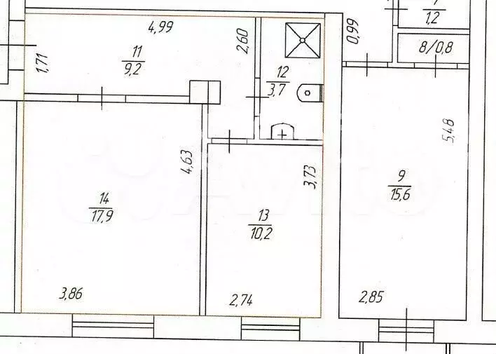 1-к. квартира, 41 м, 4/5 эт. - Фото 0