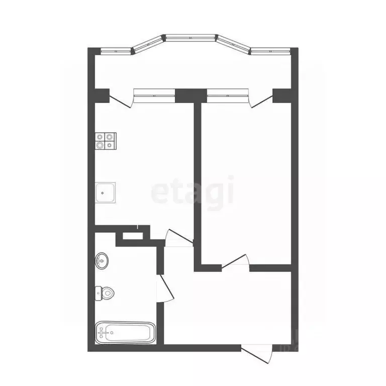 1-к кв. Смоленская область, Смоленск просп. Строителей, 23А (39.0 м) - Фото 1