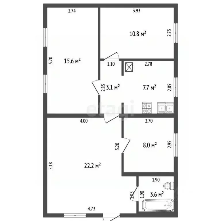 Дом в Калужская область, Мосальский район, д. Савино Центральная ул. ... - Фото 2