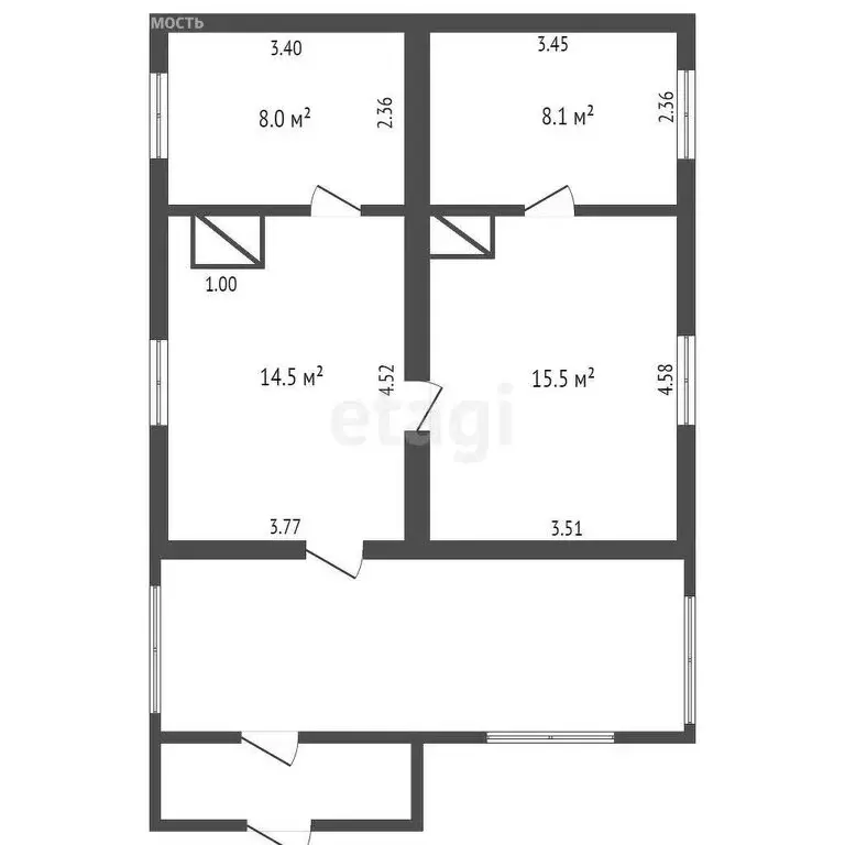 Дом в Тюменская область, Исетский муниципальный округ, посёлок ... - Фото 2