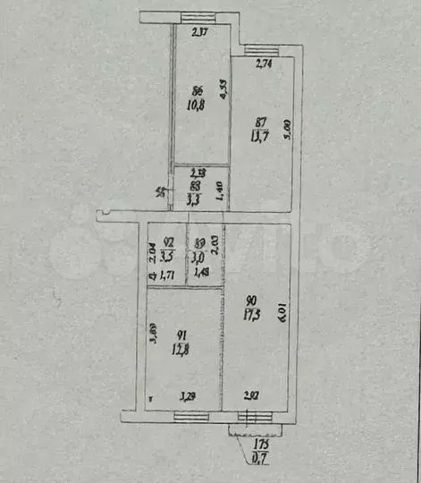 1-к. квартира, 36 м, 6/9 эт. - Фото 0