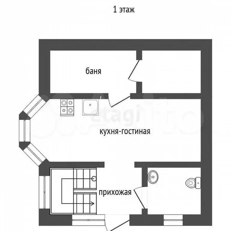 Дом 54,5 м на участке 6,2 сот. - Фото 1
