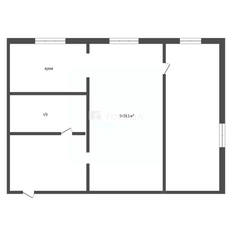 2-к кв. Алтайский край, Барнаул ул. Союза Республик, 3 (38.3 м) - Фото 2