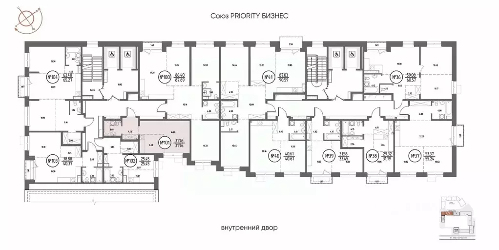 1-к кв. Иркутская область, Иркутск Макс жилой комплекс (31.76 м) - Фото 2