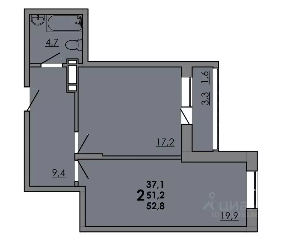 2-к кв. Ростовская область, Ростов-на-Дону просп. Маршала Жукова, 18/1 ... - Фото 0