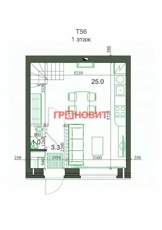 3-к кв. Новосибирская область, Новосибирский район, Мичуринский ... - Фото 1
