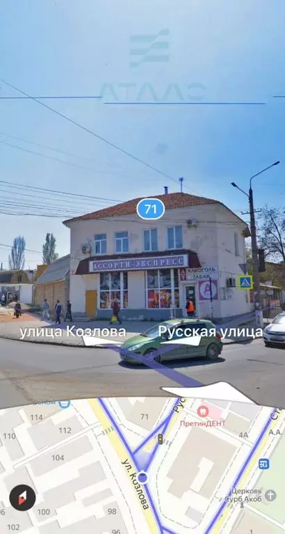 Торговая площадь в Крым, Симферополь ул. Козлова, 112 (86 м) - Фото 1