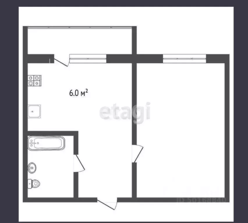 1-к кв. Саратовская область, Балашов ул. Титова, 11/1 (29.4 м) - Фото 2