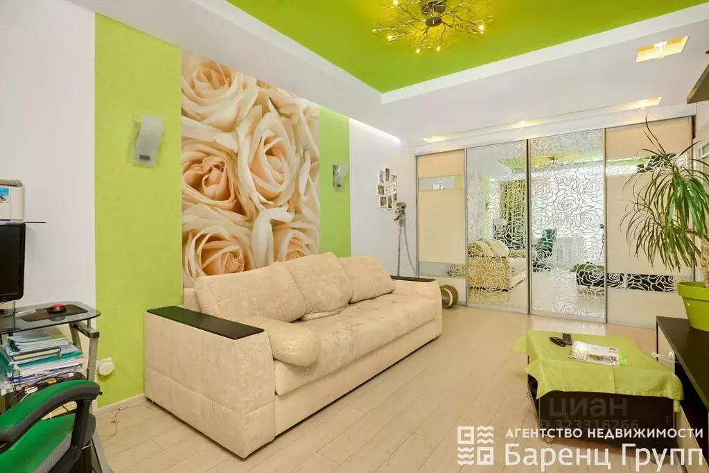 2-к кв. Карелия, Петрозаводск Ключевая ул., 18 (58.0 м) - Фото 1