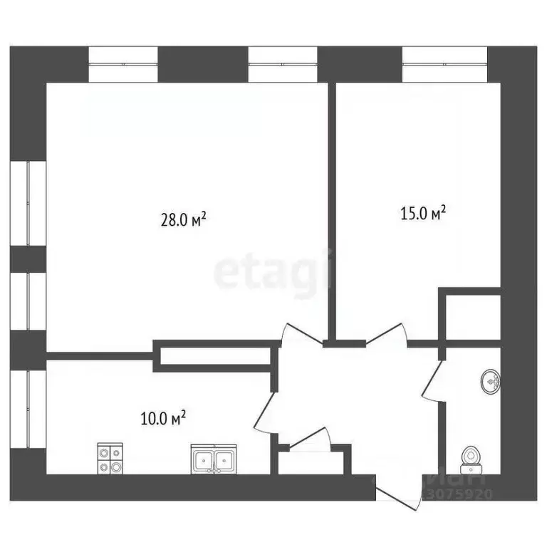 2-к кв. Ярославская область, Рыбинск Румянцевская ул., 13 (62.0 м) - Фото 2